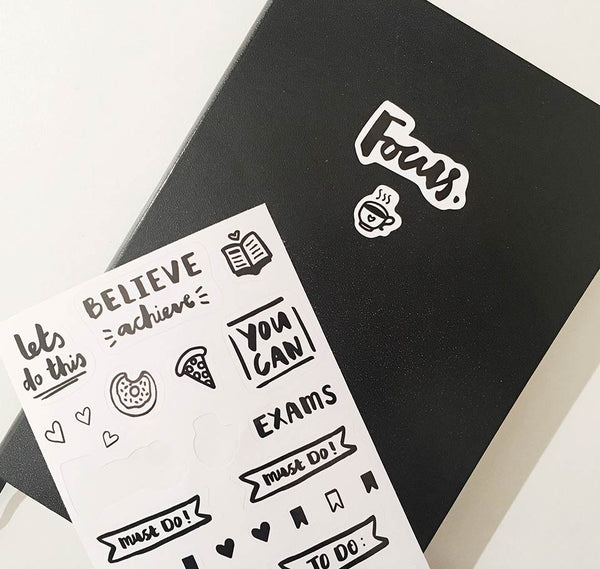 Believe and Achieve A6 sticker sheet