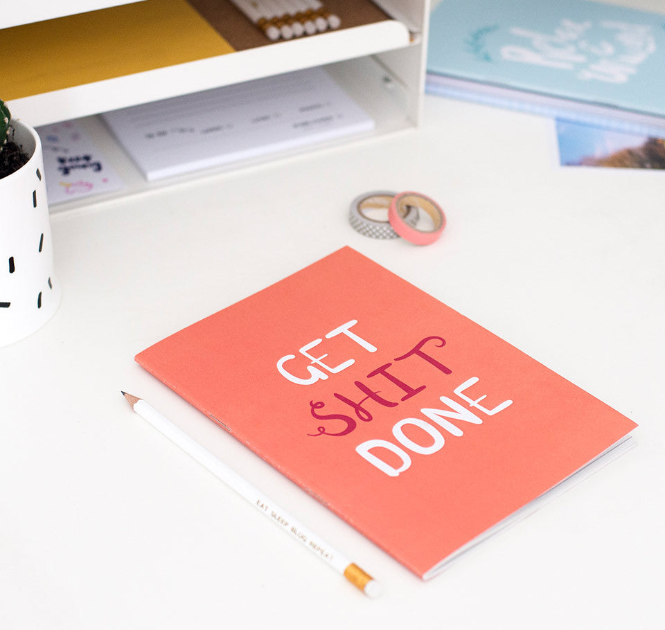 Get shit done A5 notebook