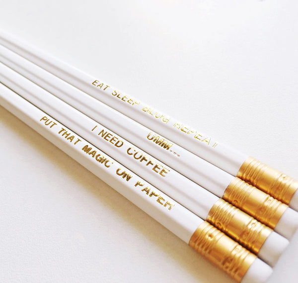 Gold foil pencil set