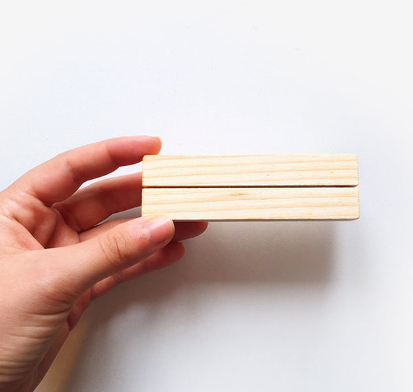 Wooden print stand