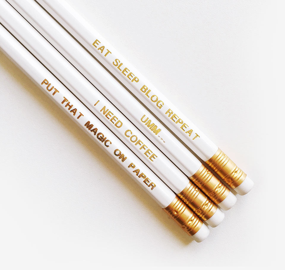 Gold foil pencil set