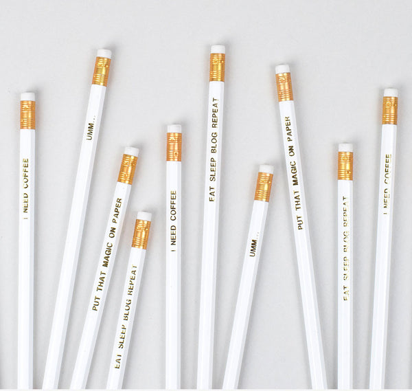 Gold foil pencil set